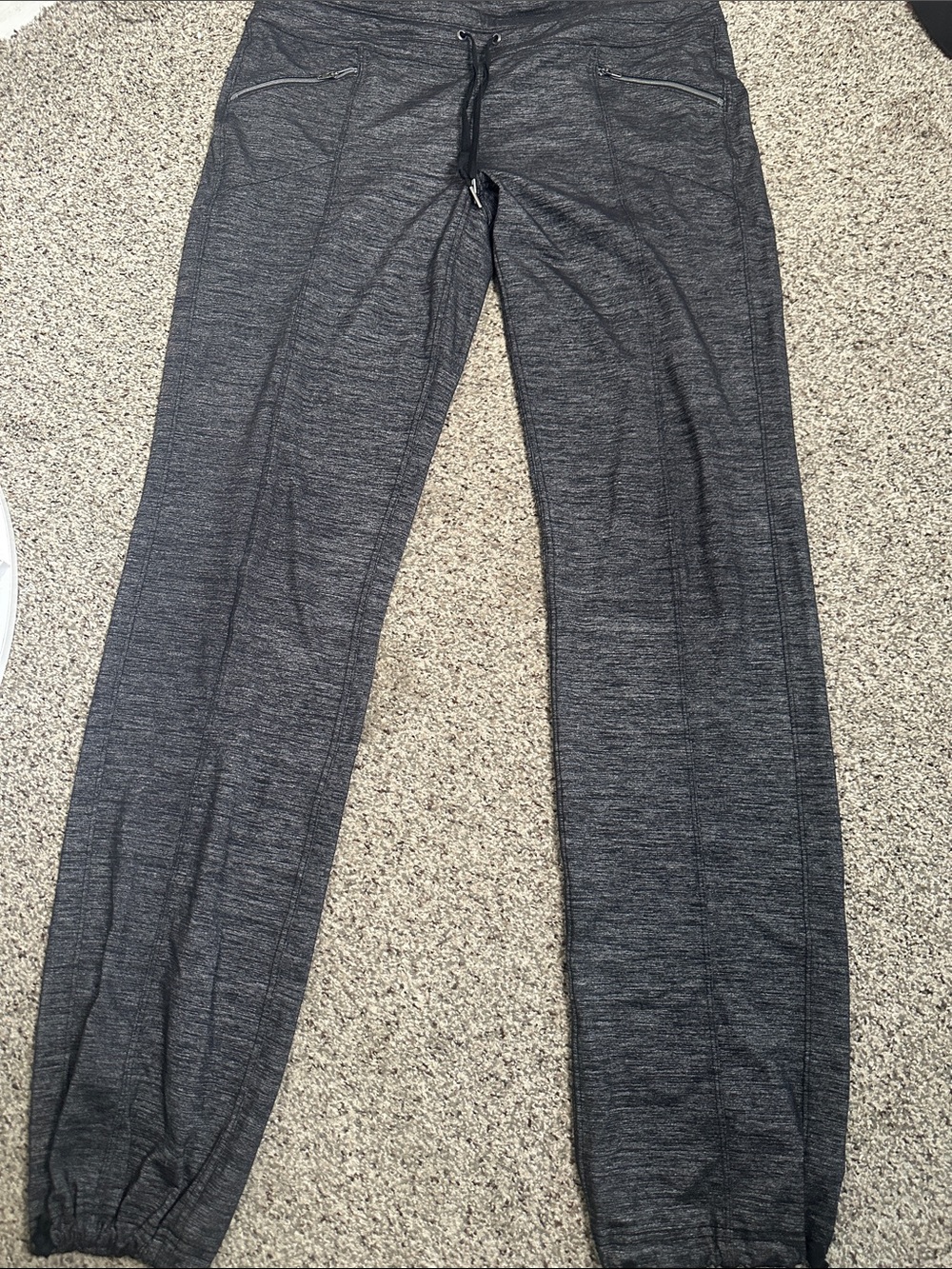 Athleta gray joggers pant size LTall active wear athletic